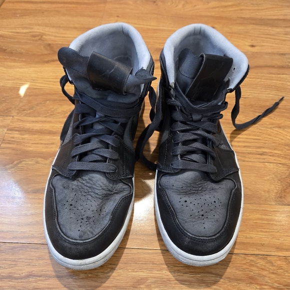 Jordan 1 Mid Nouveau Anti Gravity Black Men Size 12 Shoes - Picture 3 of 13